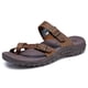 thumbnail image 1 of Skechers Reggae-Carribean-Doble Hebilla Toe Thong Slide Sandalia Desert Crazyhorse 6 M US, 1 of 5