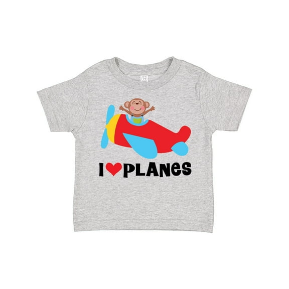 Inktastic Airplane I Love Planes Boys Toddler T-Shirt