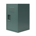 thumbnail image 5 of Max & Finn Casey Kids Stackable Mini Metal Storage Locker, Hunter Green, 5 of 13