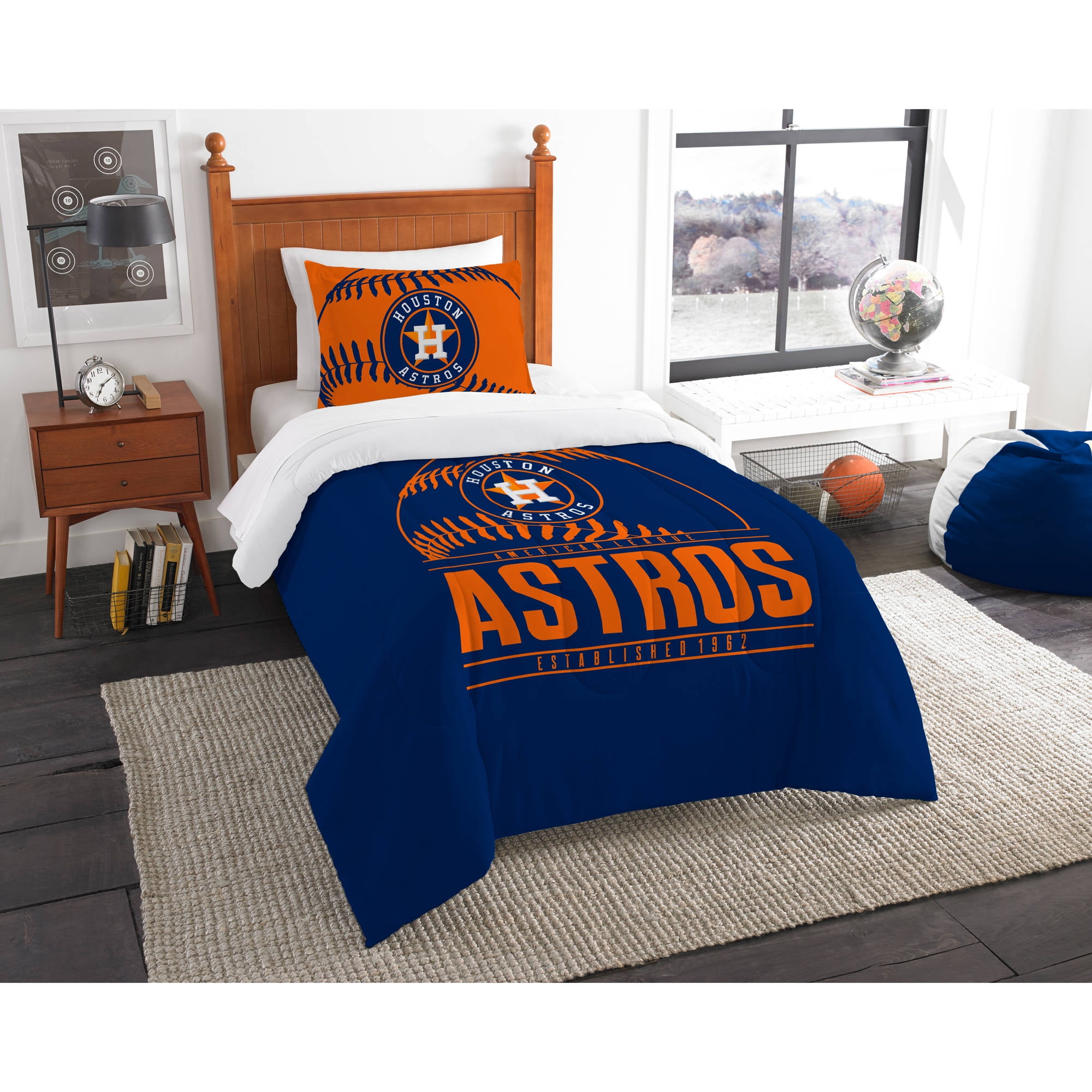 Mlb Houston Astros Grand Slam Bedding Comforter Set Com