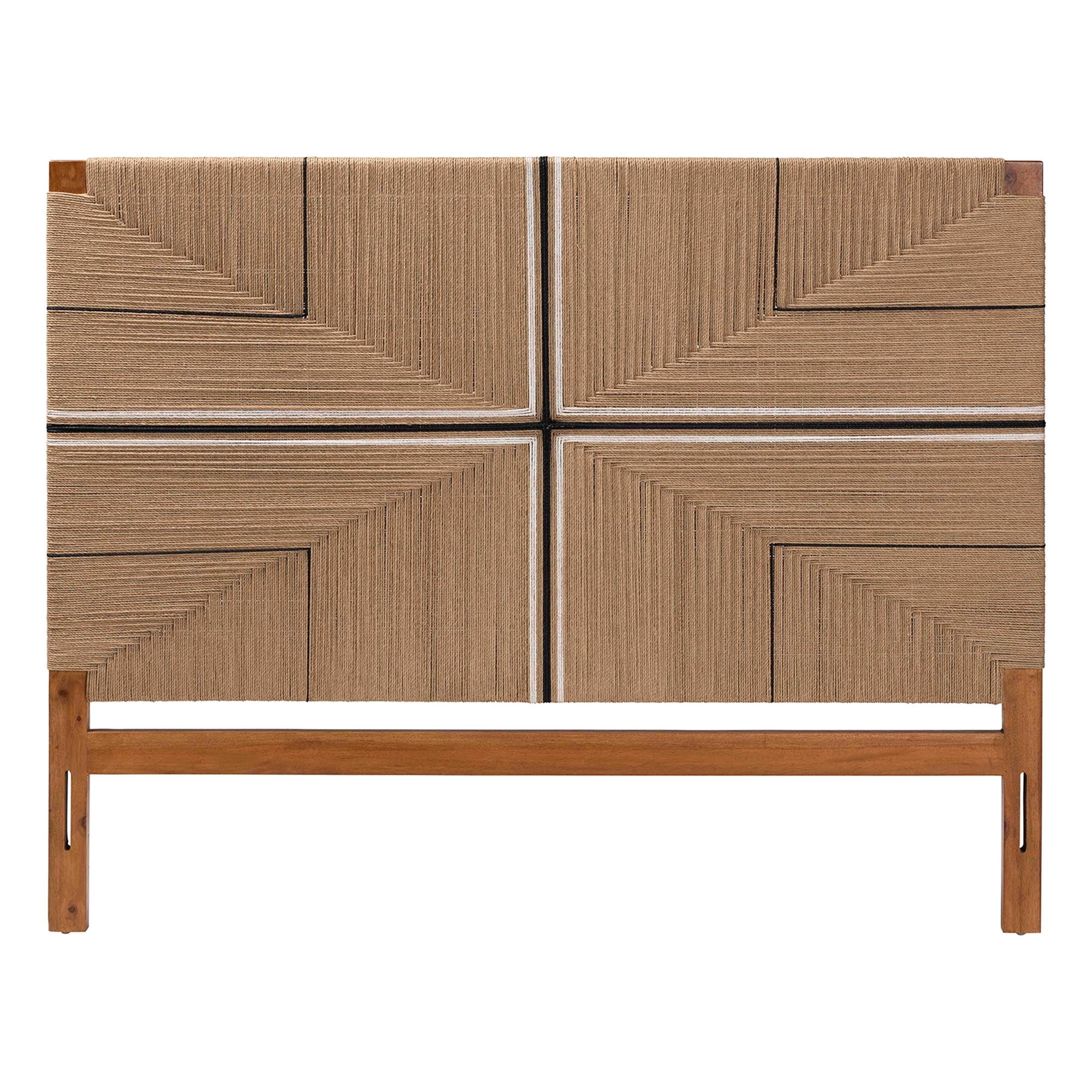 bali & pari Prita Boho Headboard, Queen, Natural Brown