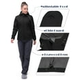 thumbnail image 5 of 33,000ft Women's Softshell Jacket, Fleece Lined Warm Jacket Light Hooded Windproof Coat for Outdoor Hiking, 5 of 7