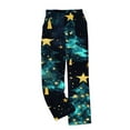 thumbnail image 4 of SwiftWear Plus Size Christmas Cute Print Sleep Lounge Pants for Women - Plush Brushed Fleece Holiday Pajama Bottoms with Comfort Fit in S-3XL Blue, 4 of 4