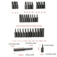 thumbnail image 4 of QualitChoice 33Pcs Electric Screwdriver Bit Hexagonal Plum Blossom Three-Claw Screwdrivers Accessories Quick Release Bits Holder Red Box, 4 of 6