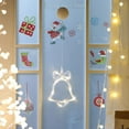 thumbnail image 3 of Christmas Window Led Sucker Lights Christmas Bell Lights Hanging Ornaments Warm White Fairy Lights for Holiday Christmas Window Glass Indoor Decor Battery Operated, 3 of 8