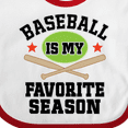 thumbnail image 4 of Inktastic Baseball is My Favorite Season Boys or Girls Baby Bib, 4 of 4