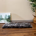 thumbnail image 2 of Super Area Rugs Faux Fur Tipped Hand Dyed Sheepskin Area Rug Black & White Tips 3' x 5' 3' x 5' White, 2 of 2
