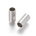 thumbnail image 2 of 100pcs Tarnish Resistant 304 Stainless Steel Tube Beads Stainless Steel color 10x5mm Hole: 4mm, 2 of 3