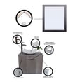 thumbnail image 4 of Gabinete Para Baño Derecho Con Espejo Decorativo VERNIER, 4 of 6