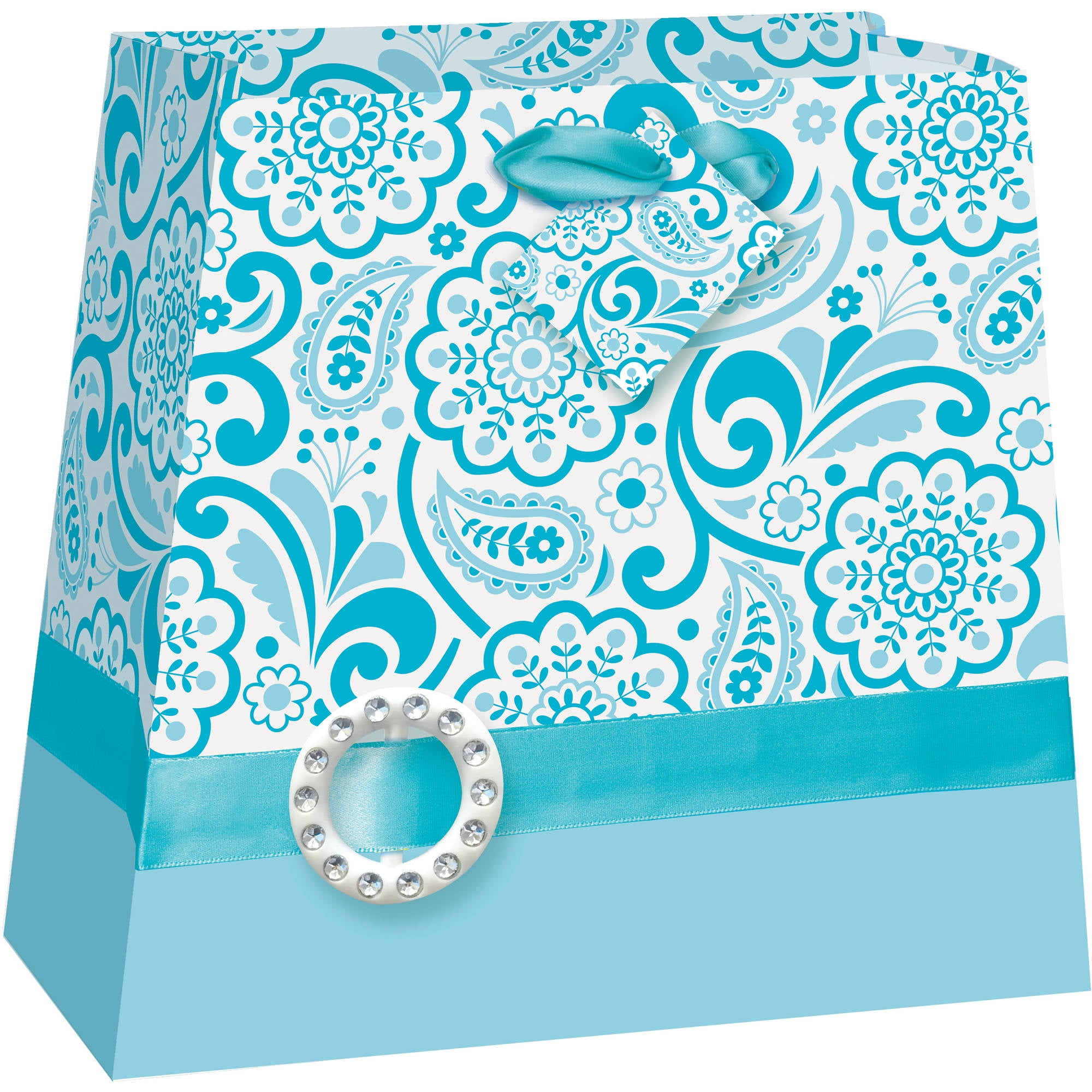 Aqua Blue Purse Gift Bag