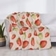 thumbnail image 3 of Balery Strawberries Manta de Franela con Dibujo, Lujo Ultra Suave y Cálido, Antipelusa y Resistente a las Arrugas para Cama, Sofá, Camping -50"x40", 3 of 6