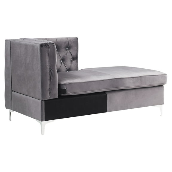 ACME Jaszira Upholstery Modular Chaise in Gray
