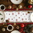 thumbnail image 5 of Red Plaid Christmas Dresser Scarf Farmhouse, Dining Table Decorations for Wedding/Parties, Vintage Xmas Tree Winter Farmhouse Table Runner 70 Inches Long for Kitchen Dining, 13 x 70 In, 5 of 9