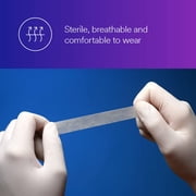 3M Skin & Wound Closure Strips - Reinforced & Sterile Adhesives for Fast Wound & Cuts Healing with Minimal Scarring, Infection Prevention from Suture & Stample Removal - 6mm x 38mm - Pack of 5