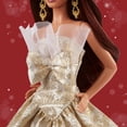 thumbnail image 3 of Muñeca de moda Barbie Signature 2025 Holiday con cabello castaño oscuro, 3 of 6