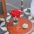 thumbnail image 5 of Soumake 1/12 Scale Miniature Rose Tulip Flower Set For Dollhouse Kitchen Dining Room Decor Realistic Children'S Fairy Garden Accessory, 5 of 8