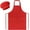 Red, variant on Kids Apron and Hat Set Children Chef Apron for Cooking Baking Painting