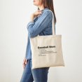 thumbnail image 3 of CafePress - Baseball Mom Tote Bag - Unisex Canvas Tote Bag, Beige, 1-Piece, 3 of 6