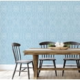 thumbnail image 4 of S4sassy Self-Stick Decorative Wallpaper, Art Deco Line Print Wall Paper, Waterproof Contact Paper, Blue, 25"x240"inch Removable Renter Friendly Wall Covering For Bedroom, Dining room, 4 of 8