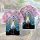 thumbnail image 3 of Nueva camisa de moda con diseño de pájaro para hombre, camisas casuales de verano de manga corta, blusas hawaianas con estampado 3D de pavo real para playa, blusa masculina Harajuku, 3 of 4