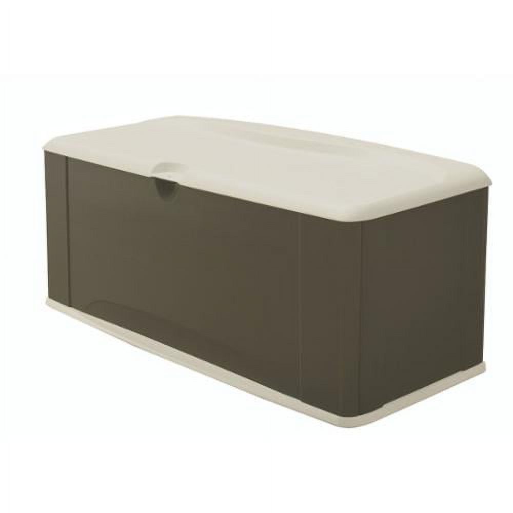 Rubbermaid Outdoor Extra-Large Deck Box with Seat, Gray & Brown, 121 Gallon - image 4 of 5