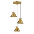 thumbnail image 2 of Multi-Point Chandelier in Natural Brass, 2 of 7