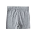 thumbnail image 1 of Kids Girls Dance Shorts Solid Color Breathable Bike Shorts Grey 5-6 Years, 1 of 4