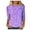 2-Purple, variant on Arlun Womens 3/4 Sleeve Mardi Gras Tops Fashion Round Neck Sparkly Sequin Printed T-Shrits Lightweight Soft Comfortable Carnival Party Fashion Outfits Casual Blouse 12-Light Purple XL