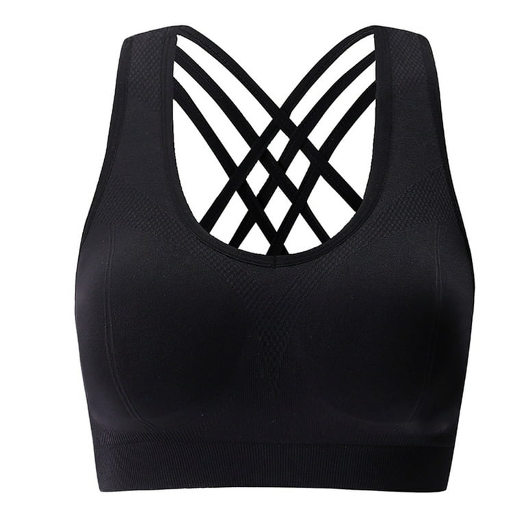 Keyhole Sports Bra Steel Rim Perforations Sports Yoga Sports Bra Tank Top  Bra Large Sports Bra, Black, Small : : Clothing, Shoes &  Accessories