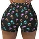 thumbnail image 2 of Fotbe purple cyan brown Skull Shorts Sin Costuras – Shorts Deportivos de Cintura Alta para Mujer, Elásticos para Gimnasio, Yoga, Running o Ciclismo-X-Large, 2 of 8