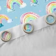 thumbnail image 4 of Manfei Cute Rainbow Blackout Curtains Set of 2 (52x84 Each),Kawaii Polka Dots Window Curtains,Pink Yellow Blue Curtains and Drapes For Girls Kids,Microfiber Bedroom Decor, 4 of 6