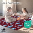thumbnail image 4 of ODIKA 8'x10' Machine Washable Non-Slip Area Rug, Glimmering Crystal Spectacular Display High Traffic Rug, Red, 606854, 4 of 5