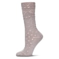 thumbnail image 3 of MeMoi Diamond Dance Chunky Knit Boot Sock - Womens - Female, One Size, Taupe, 3 of 6