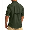thumbnail image 3 of Havenx Safari Shirts for Men Long Sleeve Button Down Collared Shirts with Zipper Pockets Solid Color Dress Hiking Fishing Outdoor Summer Travel Tops,Camouflage Green 2XL, 3 of 3