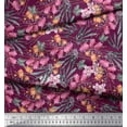 thumbnail image 2 of Soimoi Polyester Crepe Fabric & Orchids Floral Fabric Prints by Yard 42 Inch Wide, 2 of 3
