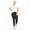 Black, variant on MOA COLLECTION Women's Plus Size Solid High Waist Full Length Leggings