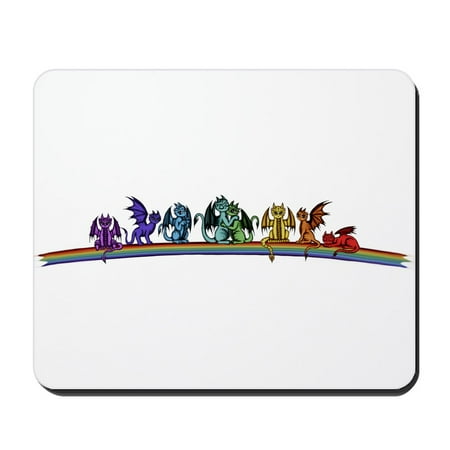 CafePress - Rainbow Dragons Mousepad - Non-slip Rubber Mousepad  Gaming Mouse Pad