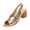 Gold, variant on HTHLVMD Party Casual Shoes, Adjustable Ankle Strap, Women Dressy Summer Footwear, Platform Sandals for Women Wide Width Chunky Heel Comfort Cushion Summer Outdoor Womens Shoes Casual Shoes, Black 5.5