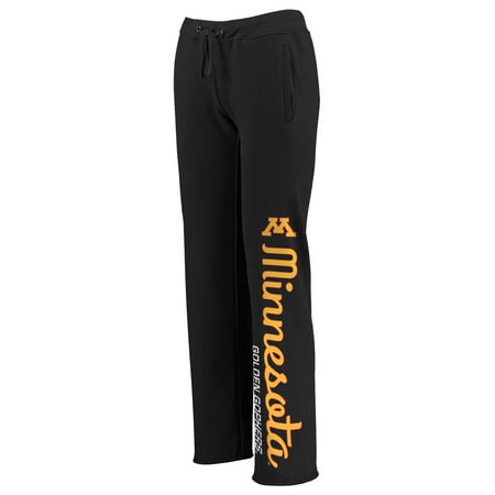 Minnesota Sweatpants - Minnesota Golden Gophers Women's Cozy Fleece Sweatpants - Black