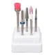 thumbnail image 3 of Caja para cabezal de pulido de uñas, soporte de exhibición para manicura y pedicura con 7 agujeros, para salón de belleza, 3 of 8