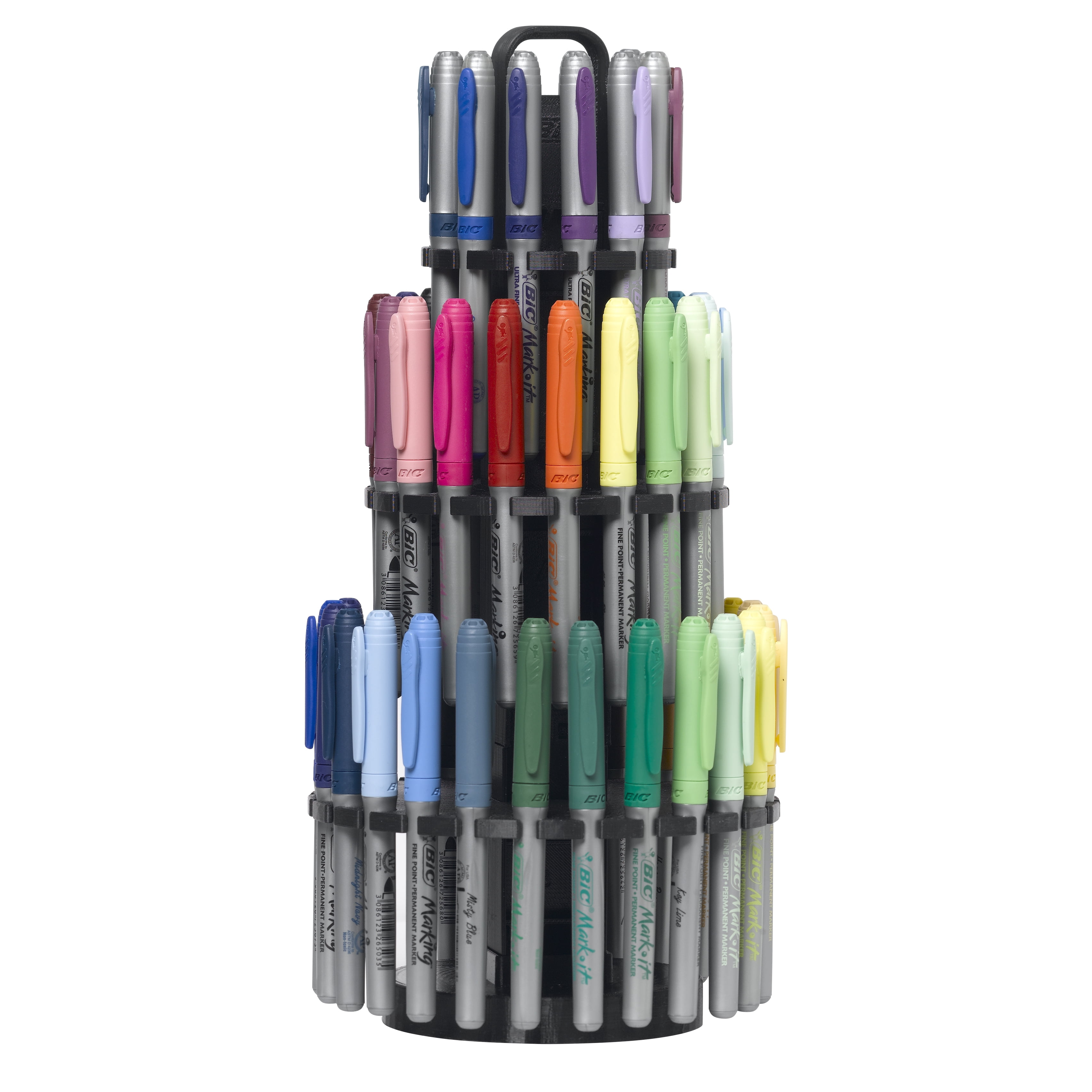 BIC Intensity Permanent Marker Storage Tower, Fine/Medium Point