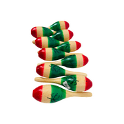 Kids Mexican Decorative Maracas Pair 3 Colors