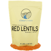 Red Lentils Idaho Grown • Dried • 4 lb Kraft Bag • Non-GMO • Clear Creek