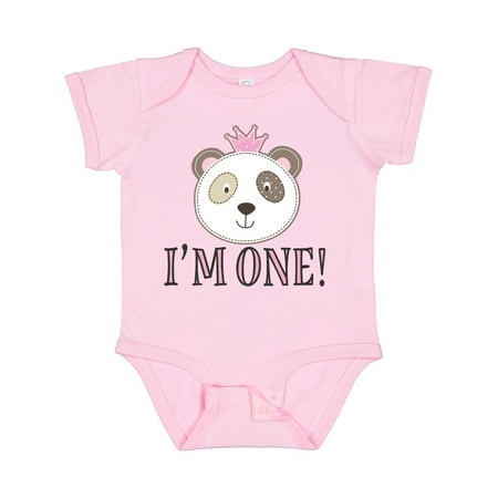 

Inktastic First Birthday Panda 1 Year Old Girl Gift Baby Girl Bodysuit