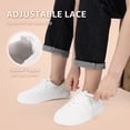 thumbnail image 3 of STQ White Sneakers for Women Breathable Womens Tennis Shoes Lightweight Knit Casual Slip on Shoe for College Student Nurse Summer Spring Travel Essentials White Size 8.5, 3 of 7