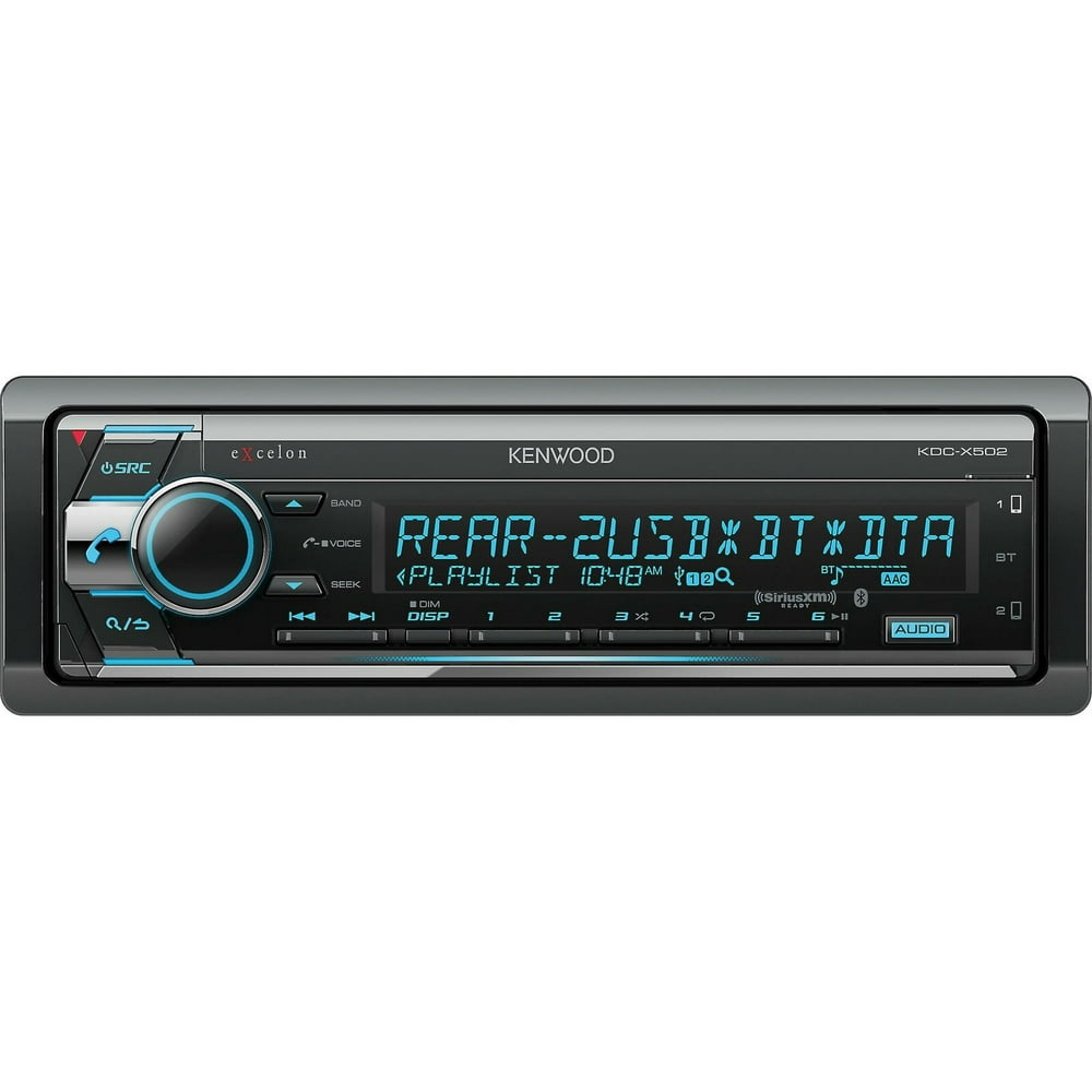 Kenwood KDCX502 1DIN Car Stereo CD Player Receiver with Bluetooth AUX