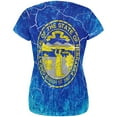 thumbnail image 2 of Nebraska Vintage Distressed State Flag All Over Womens T Shirt Multi LG, 2 of 2