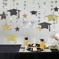 thumbnail image 3 of Graduation Decorations 2026, Congrats Grad College Graduation Decoration CapforProm Decoration Class 2026 Ceiling Decor High School Kindergarten, Black Gold Graduation Garland Set, 3 of 8