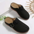 thumbnail image 7 of Daolelai Summer Wedge Heel Open Toe -On Thick Bottom Solid Color Breathable Large Size Women's Sandals Slippers, 7 of 7