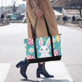 thumbnail image 4 of FORMRS Canvas Laptop Tote Bag for Women with 15.6" Computer Compartments Shoulder Handbag, Cartoon Easter Bunny, 4 of 7